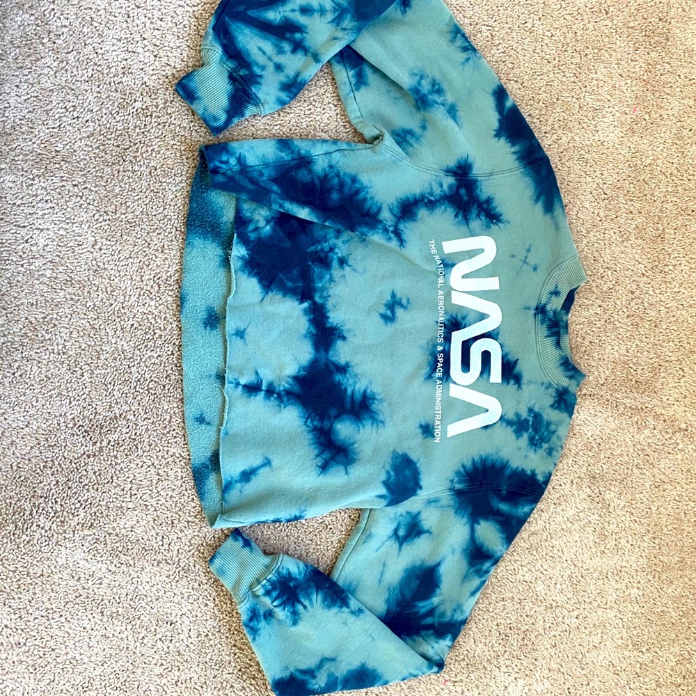 NASA Cropped Sweater